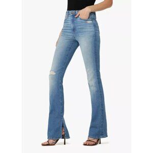 JOE'S Jeans Size 25 Hi Honey High Rise Curvy Bootcut Distressed Side Slits